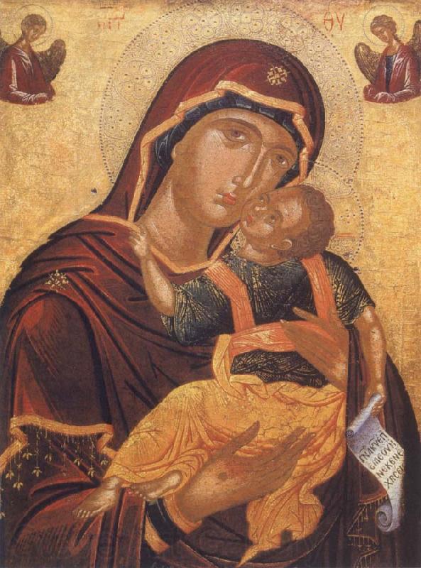 unknow artist The Virgin with child or virgin glykophilousa Spain oil painting art